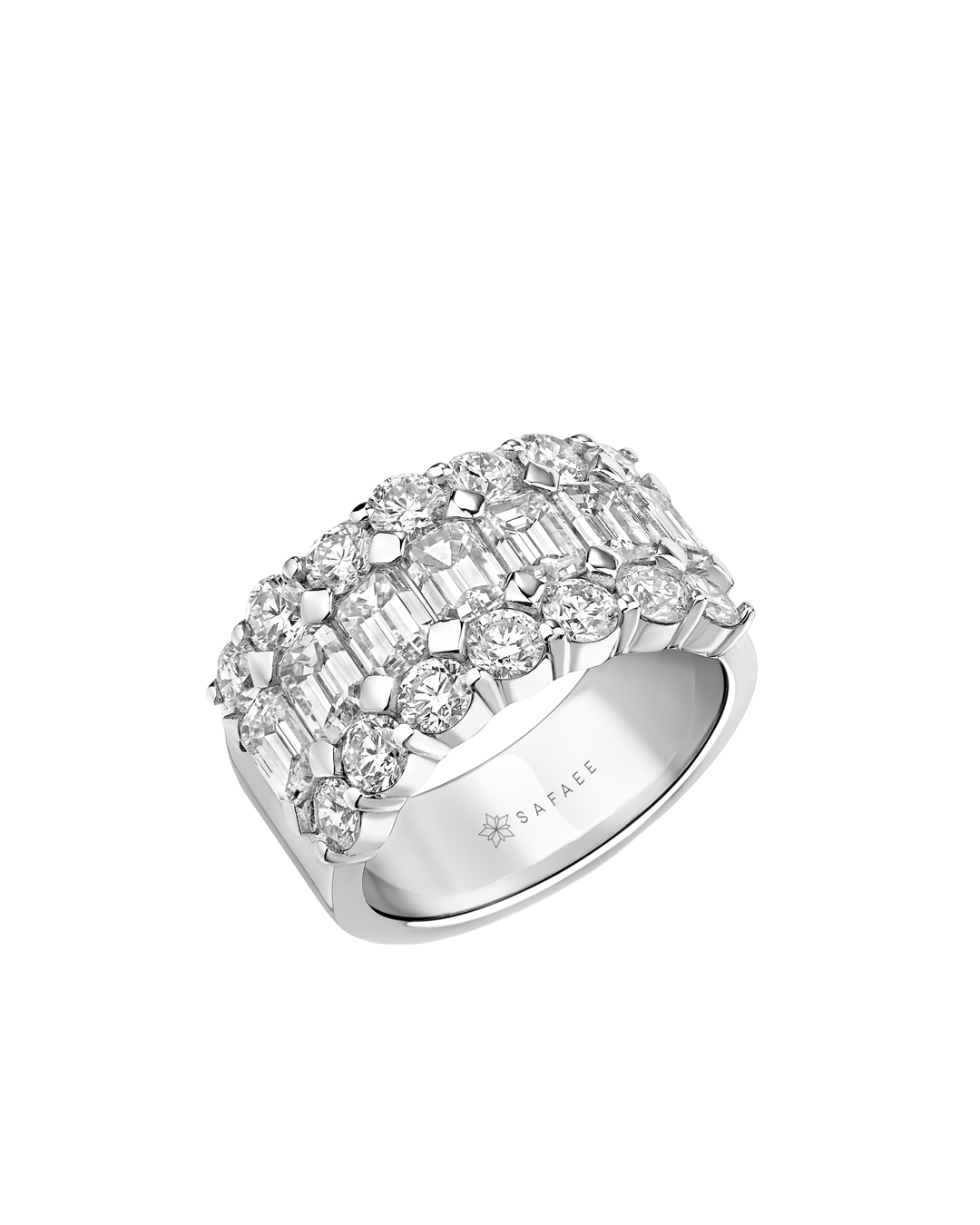 Safaee white gold diamond ring